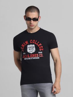Jack & Jones - Black Slim Fit T-Shirt