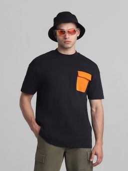 Jack & Jones - Black Oversized Drop Shoulder T-Shirt