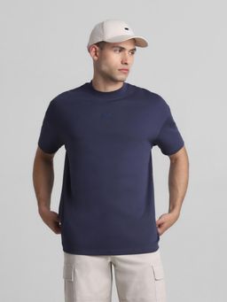 Jack & Jones - Navy Blue Oversized Drop Shoulder T-Shirt