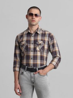 Jack & Jones - Brown Regular Fit Shirt