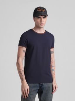 Jack & Jones - Blue Slim Fit Stretch T-Shirt