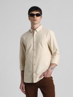 Jack & Jones - Beige Slim Fit Shirt