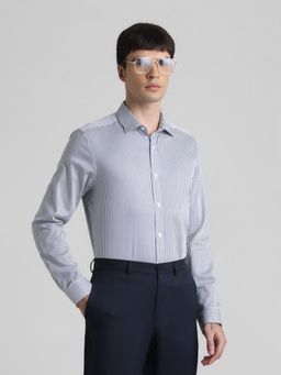 Jack & Jones - Blue Slim Fit Stretch Shirt