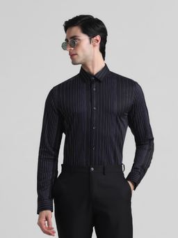 Jack & Jones - Black Slim Fit Stretch Shirt