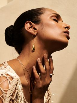 Perfectly Average - Teardrops Hoops Earring | 18K Gold Plated Jewellery For Women