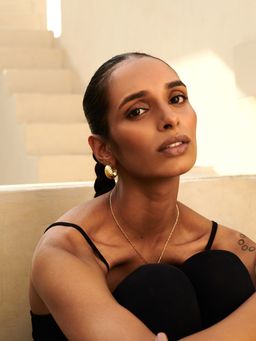 Perfectly Average - Puffed Texture Hoops Earring | 18K Gold Plated Women Jewellery