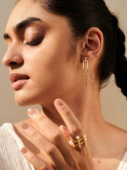 Perfectly Average - Chandelier Studs Earring | 18K Gold Plated Jewellery For Women