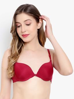 BRACHY - Women Maroon Front Open Underwire Sexy Push-Up Padded Bra