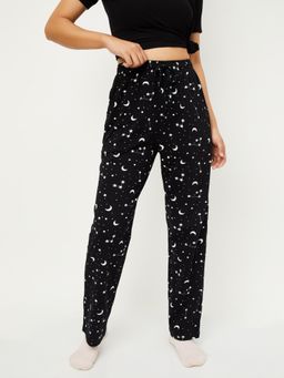 max - Women Printed Pyjama Black