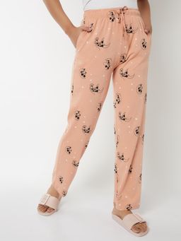 max - Women Mickey Print Pyjama Brown