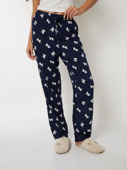 max - Women Printed Pyjama Navy Blue