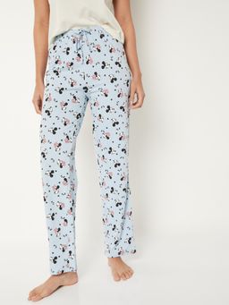 max - Women Mickey Print Pyjama Blue