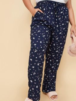 max - Women Floral Printed Pyjama Navy Blue