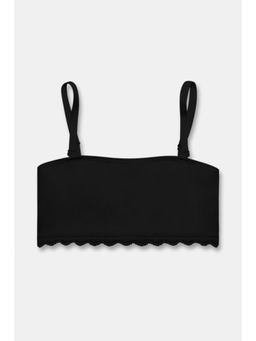 Zivame - Girls Double Layered Non Wired Full Coverage Tube Bra - Tap Shoe