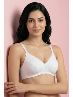 Zivame - Double Layered Non Wired 3/4Th Coverage T-Shirt Bra - White