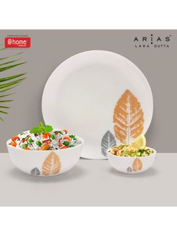 At Home by Nilkamal - Arias Moon Autumn Leaf Dinner Set - 14 Pieces
