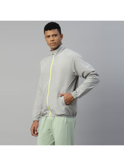 Dida - Grey Athleisure Trendy Regular Comfort Dry-Fit Winter Sports Jacket