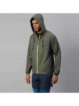 Dida - Green Athleisure Regular Comfort Dry-Fit Winter Outdoor Sports Jacket