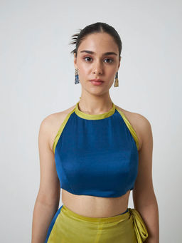 Moment Bombay - Blue Kaia Crop Top