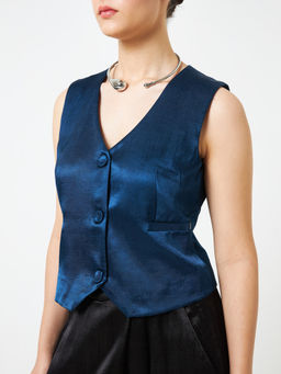 Moment Bombay - Blue Shift Waistcoat