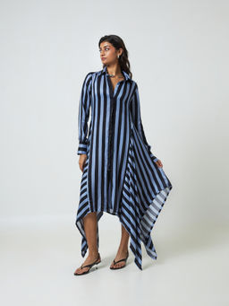 Moment Bombay - Blue Ema Shirt Dress
