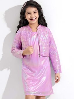 Hola Bonita - Knee Length Full Sleeves Jacket with A-Line Dress