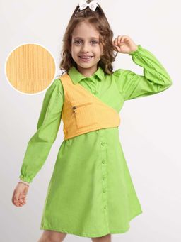 Hola Bonita - Knee Length Full Sleeves Dress With Jacket