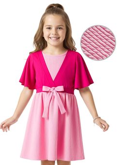 Hola Bonita - Knee Length Flared Sleeves Dress