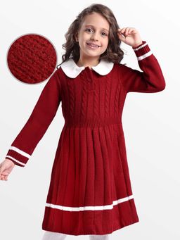 Hola Bonita - Knee Length Full Sleeves Dress