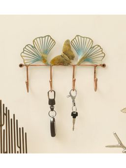 Vedas - Theo Leaf Decorative Metal Wall Keyholder