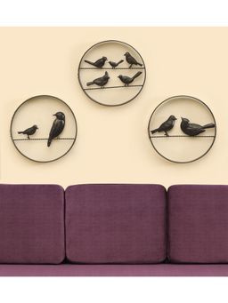 Vedas - Bird Decor with Rattan Wall Hanging