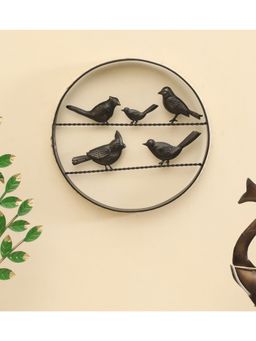Vedas - Family Bird Decor with Rattan Wall Hanging