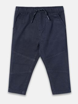 R&B - Navy Solid Relaxed Boys Trousers