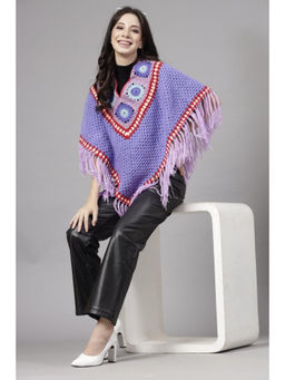 SUGERCANDY - Triangle Handmade Ponchu Sweater