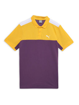 Puma - Colorblock Polo Boys Purple T-Shirt