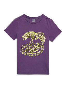 Puma - Essentials MID 90s Boys Purple T-Shirt