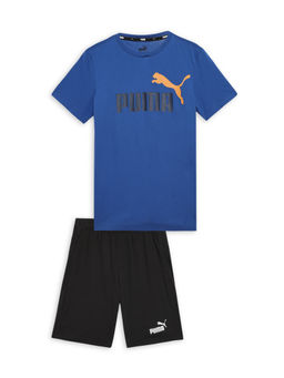Puma - Boys Blue T-Shirt and Shorts (Set of 2)