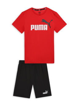 Puma - Boys Red T-Shirt and Shorts (Set of 2)