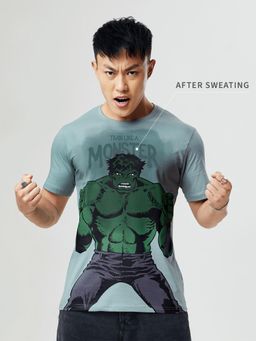 The Souled Store - Hulk: Monster's Here (sweat Activated) T-shirt For Men