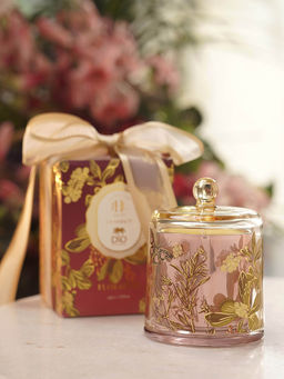 Pure Home + Living - Lilac & Amber Plumberry Wood Floraison Bell Jar Candle