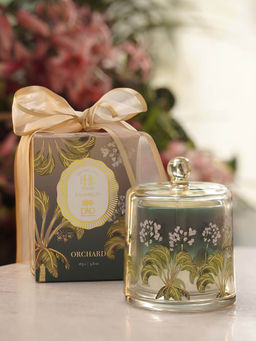 Pure Home + Living - Green Woodland Fruit Orchard Bell Jar Candle