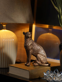 Pure Home + Living - Gold Polyresin Sitting Cheetah
