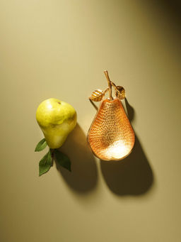 Pure Home + Living - Gold Pear Textured Decorative Bowl