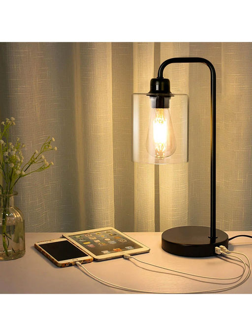 The Artment Black Artique Dimmable Table Lamp