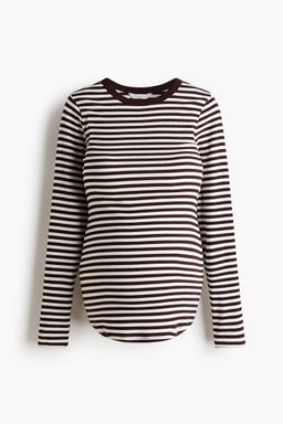 H&M - Women Red MAMA Ribbed Jersey Top