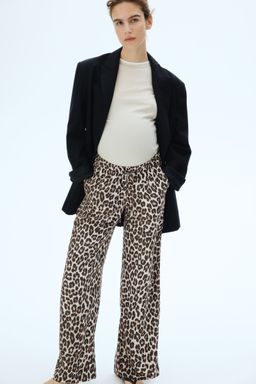 H&M - Women Beige MAMA Before & After Drawstring Trousers