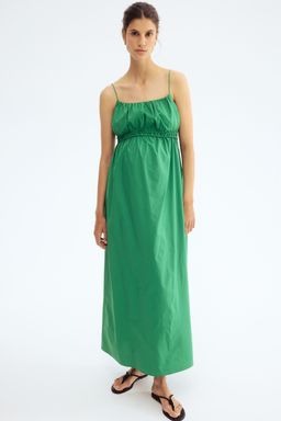 H&M - Women Green MAMA Poplin Strappy Dress