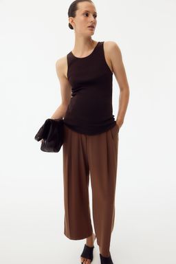 H&M - Women Brown MAMA Tailored Trousers
