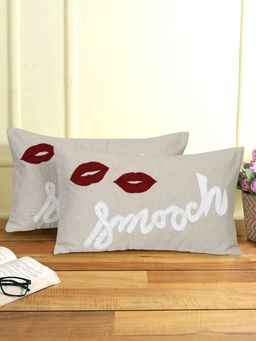 Eyda - Cotton Kiss Embroidered Cushion Cover Set of 2