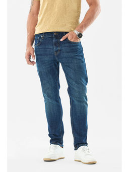 Snitch - Blue Washed Slim Casual Jeans for Men